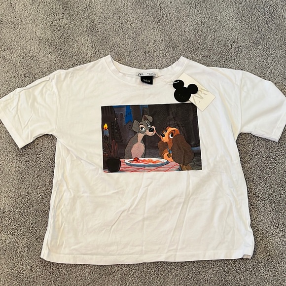 Zara Tops - Zara Disney lady & the tramp tee